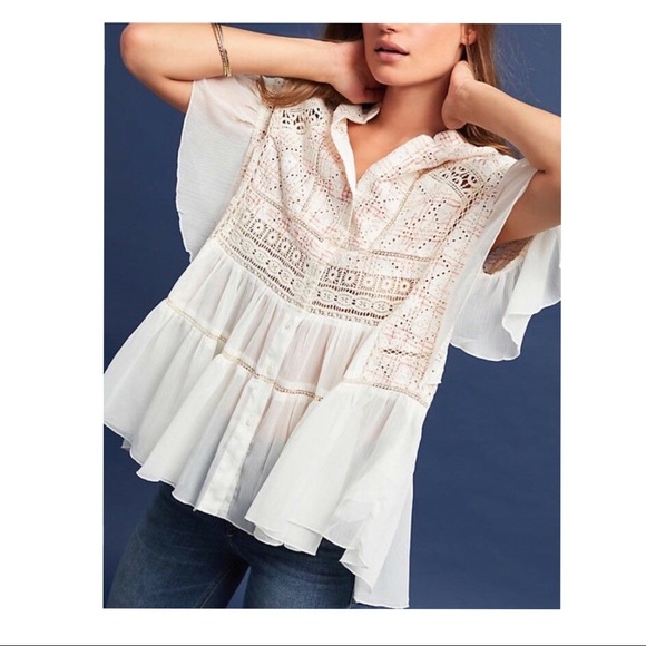 Anthropologie Akemi + Kin Lindy Popover Eyelet - Picture 4 of 5